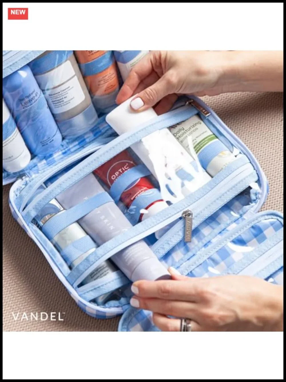 Waterproof Hanging Toiletry Bag TSA Approved Travel Makeup Organizer Cosmetic